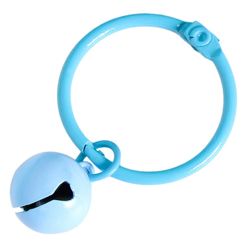 Color Baking Paint Open Ring Bell Key Ring Pendant Student Bag Keychain Accessories Gift DIY Small Hanging Accessories