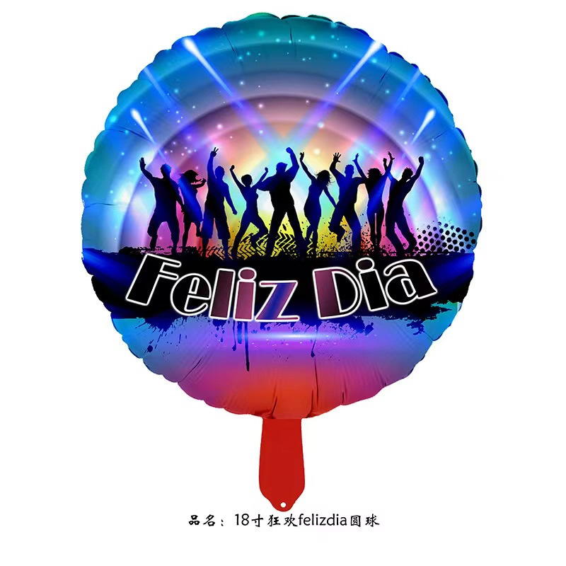 Transfronterizo nuevo micrófono gafas de sol forma película de aluminio globo cantando fuerte tema Fiesta decoración globo