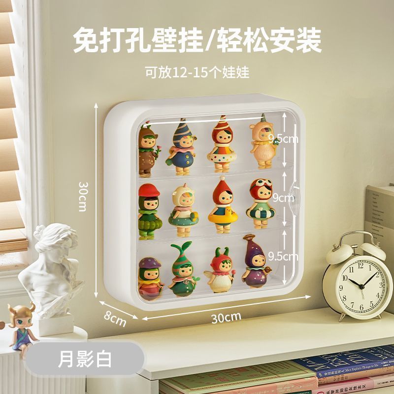 ブラインドボックス収納展示棚壁掛け式バブルマット展示箱陳列壁掛け棚透明手作りキャビネット|undefined