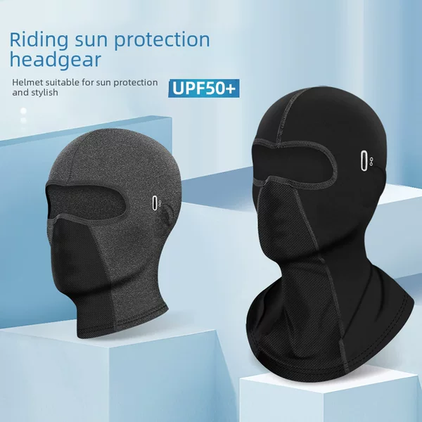 Outdoor Riding Sunscreen Mask Motorcycle Headgear Ice Silk Scarf Spring and Summer UV Protection Headgear Mask for Men and Women