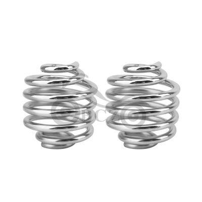 Bag Electroplated Clamp Spring — Motosiklet ləvazimatları və aksesuarları - silver-short-round-spring