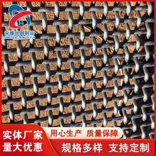 定制不锈钢轧花网304金属编织筛网工业钢丝网装饰轧花网片矿筛网