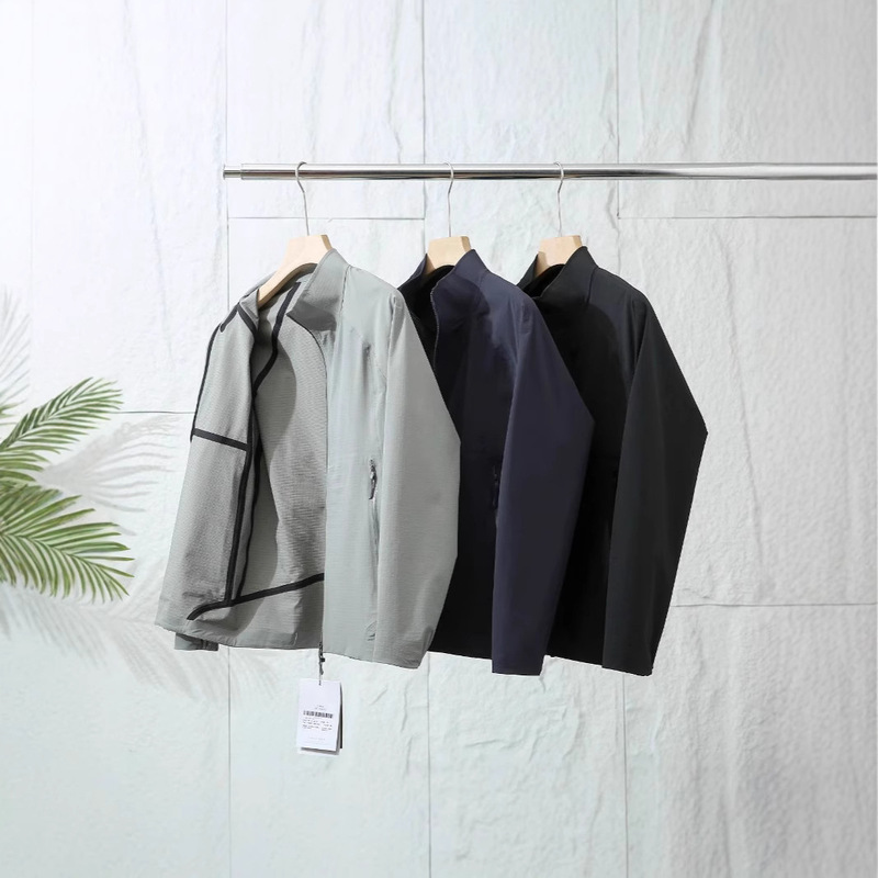 Lightweight High-quality Men's Simple Design Spring and Autumn Collar Business Casual Jacket Windproof Waterproof Seamless Adhesive Jacket Lightweight High-quality Men's Simple Design Spring and Autumn Collar Business Casual Jacket Windproof Waterproof Seamless Adhesive Jacket