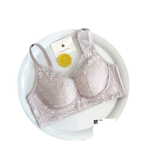 ~8655 Breastfeeding Bra, Open-Cup Style, Wire-Free, Magnetic-Free, Summer New Arrival, Anti-Droop Maternity Underwear, Comfortable Lace