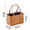 Bamboo yellow rhyme double-sided handbag (excluding pendants)