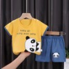 Children's summer sleeves, cotton set, shorts for boys, clothing, T-shirt, children's clothing, Korean style