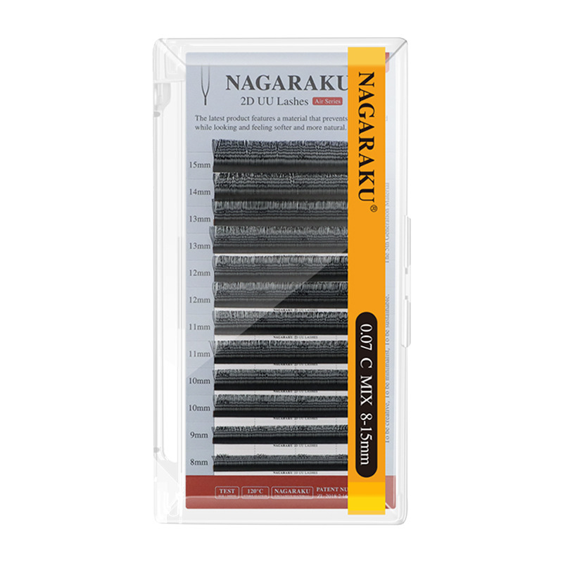 NAGARAKU nuevo matrimonio de flores paralelas en forma de U con pestañas en forma de Y cifrado de una sola raíz, suave natural y sin raíces pequeñas flores de terciopelo