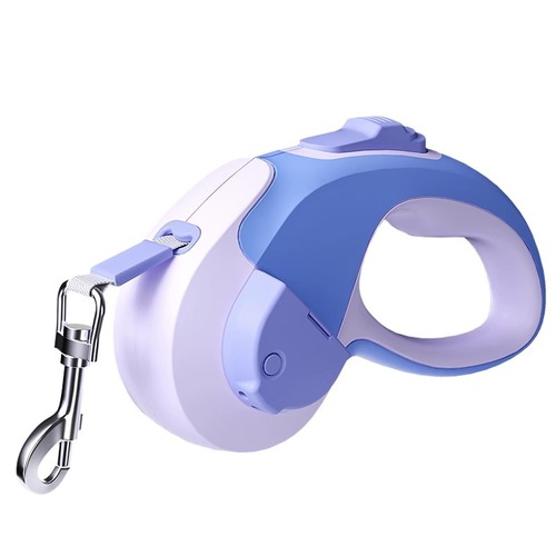 Dog automatic retractable leash dog walking rope medium-sized dog explosion-proof dog chain Teddy with light pet supplies