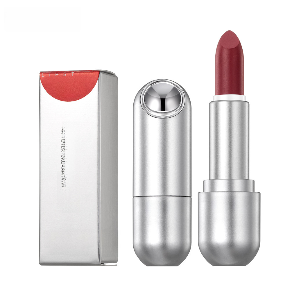 QIBEST light matte non-stick cup non-fading lipstick long-lasting waterproof not easy to decolorize natural three-dimensional lipstick
