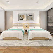 酒店家具标间全套宾馆专用床成人电竞大床单双人民宿快捷客房旅馆