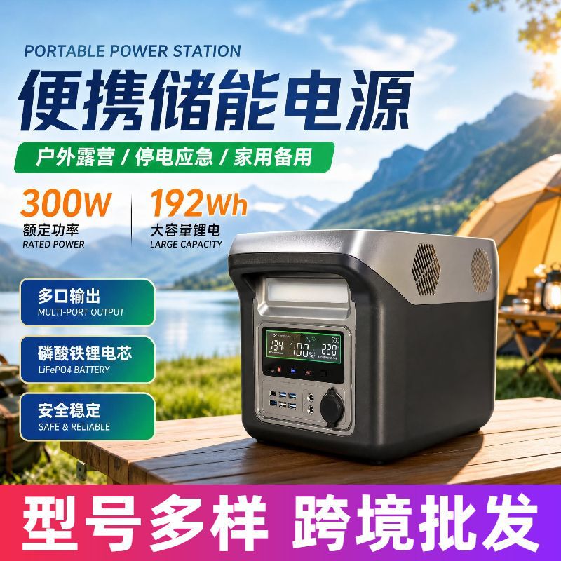 Portable large-capacity energy storage power supply for outdoor camping, home backup power, live streaming, and emergency power supply for stalls Portable large-capacity energy storage power supply for outdoor camping, home backup power, live streaming, and emergency power supply for stalls