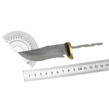 上新大马士革香刀桌面刀焊接杆锻打花纹diy半成品胚子手工制作145