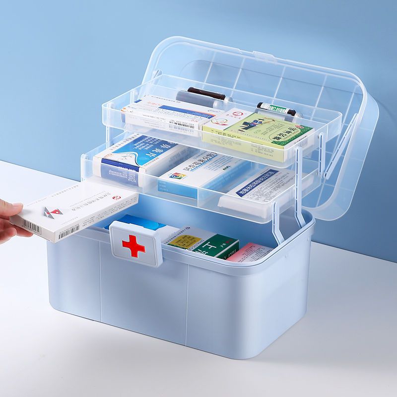 medicine chest household capacity Medical box Medicine Portable Medical care First aid kit Health Care drugs Meet an emergency storage box family