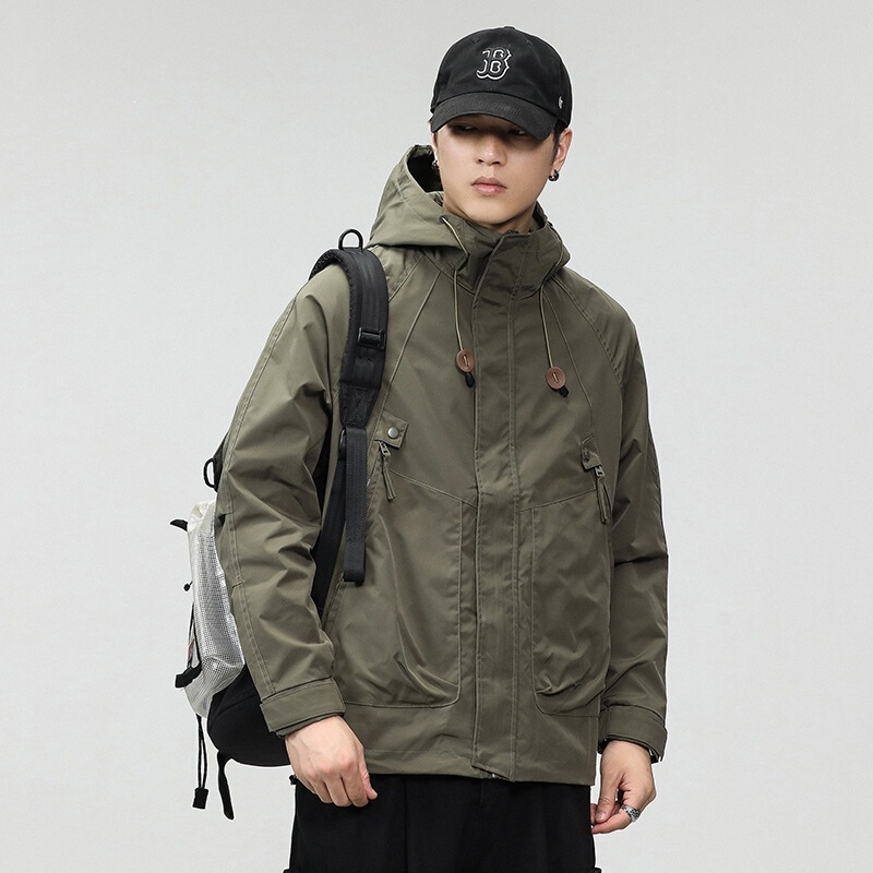 Hooded Windbreaker Jacket for Men, Outdoor Waterproof Windbreaker, New Spring and Autumn Fashion Brand Workwear Motorcycle Jacket Hooded Windbreaker Jacket for Men, Outdoor Waterproof Windbreaker, New Spring and Autumn Fashion Brand Workwear Motorcycle Jacket