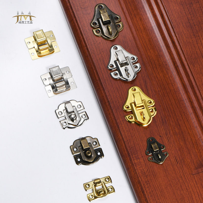 Jingmao Hardware New Chinese Antique Wine Box Accessories Box Buckle Iron Buckle Packaging Box Button Wooden Box