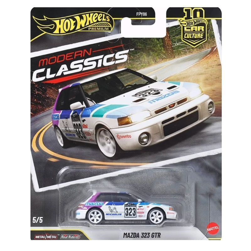 In-Stock Hot Wheels Modern Classic Culture Simulation Alloy Car Model Mazda 323 Collectible Toy Fpy86 Free Shipping