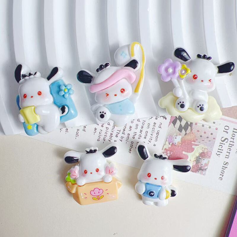 Cartoon DIY Resin Accessories Accessories Cute Papa Dog Cream Glue Handmade Hairpin Mobile Phone Case Shoe Buckle Accessories