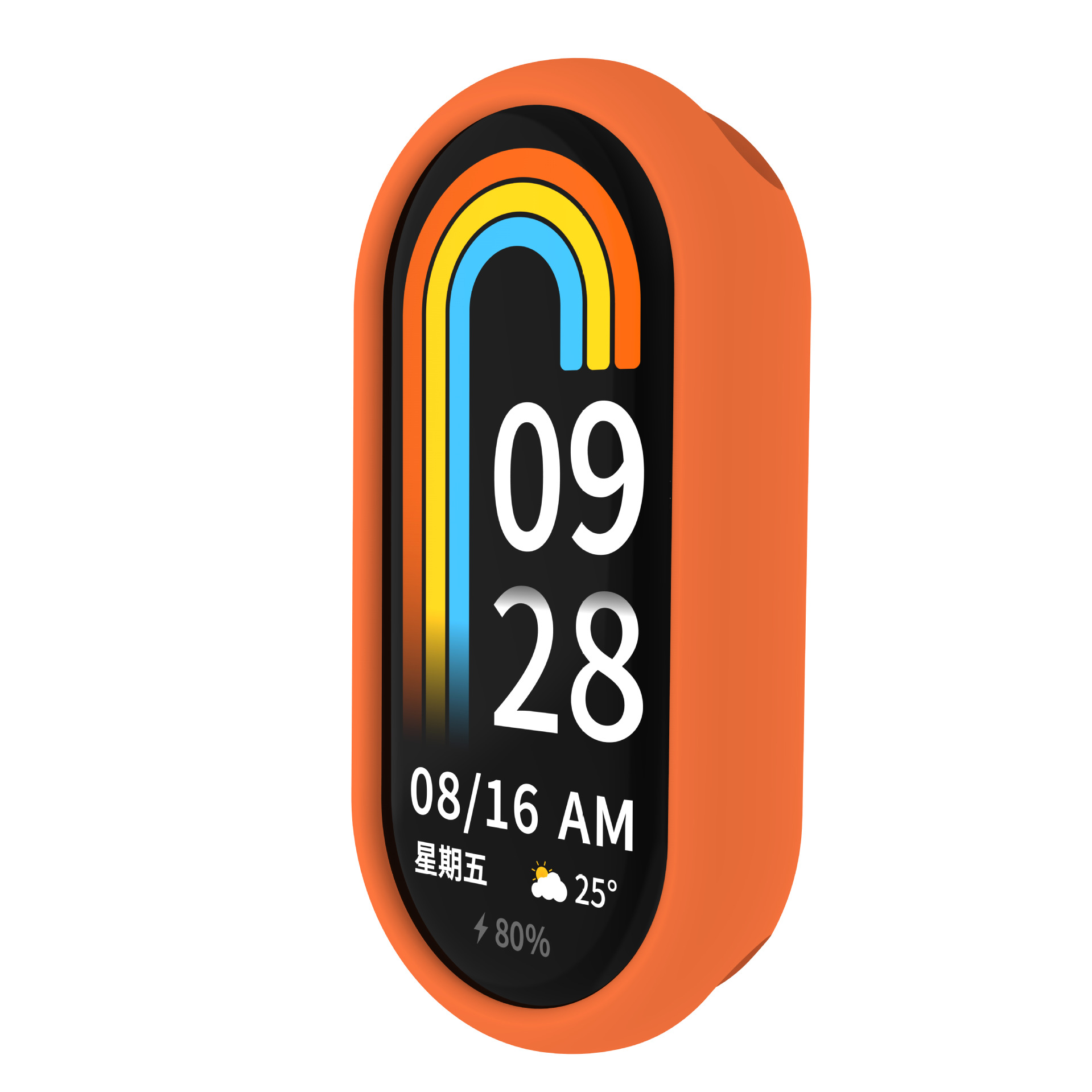 Suitable for Xiaomi Band 8/9/9/10 ceramic watch case, silicone anti-drop and wear-resistant protective cover, simple and pure Item Picture