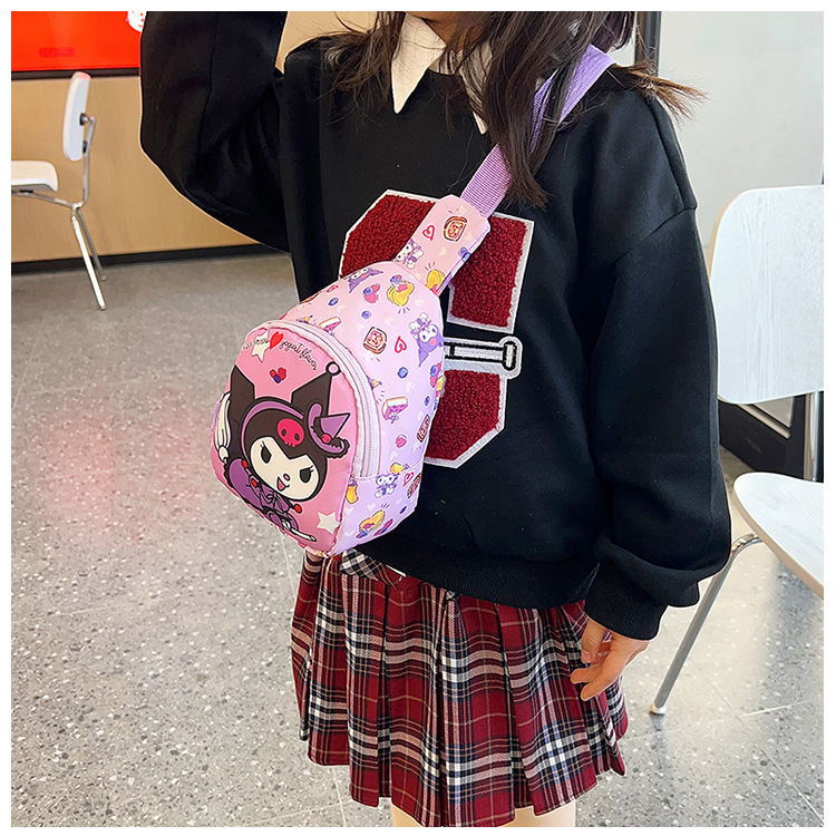 Wholesale of cute and trendy children's single-shoulder bags, large-capacity kindergarten baby travel chest bags, and casual girls' crossbody bags undefined
