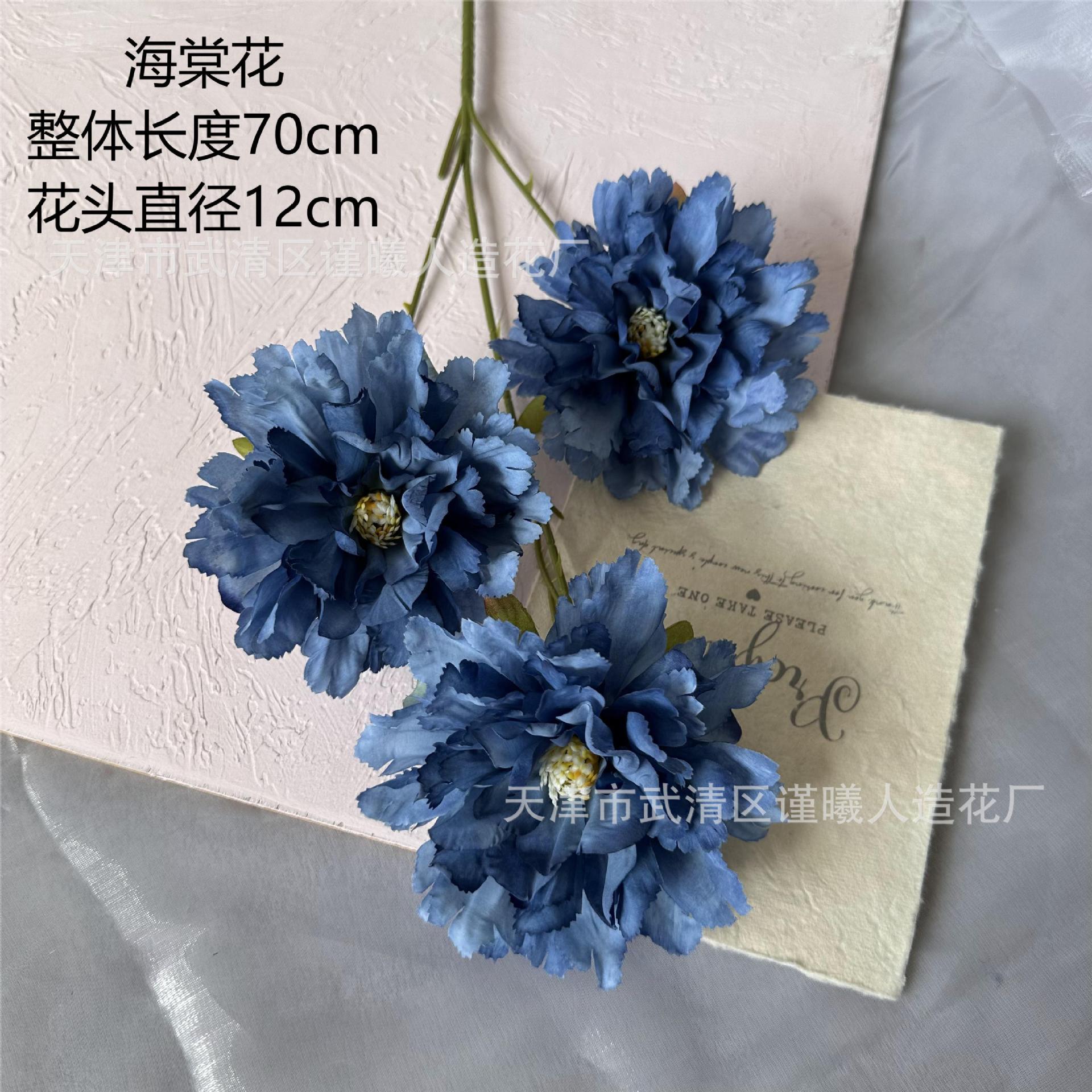 게 사과 꽃 다크 블루