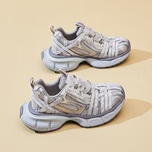 透气网面厚底增高吸膜底老爹鞋女新款秋季百搭运动休闲鞋yuey8122