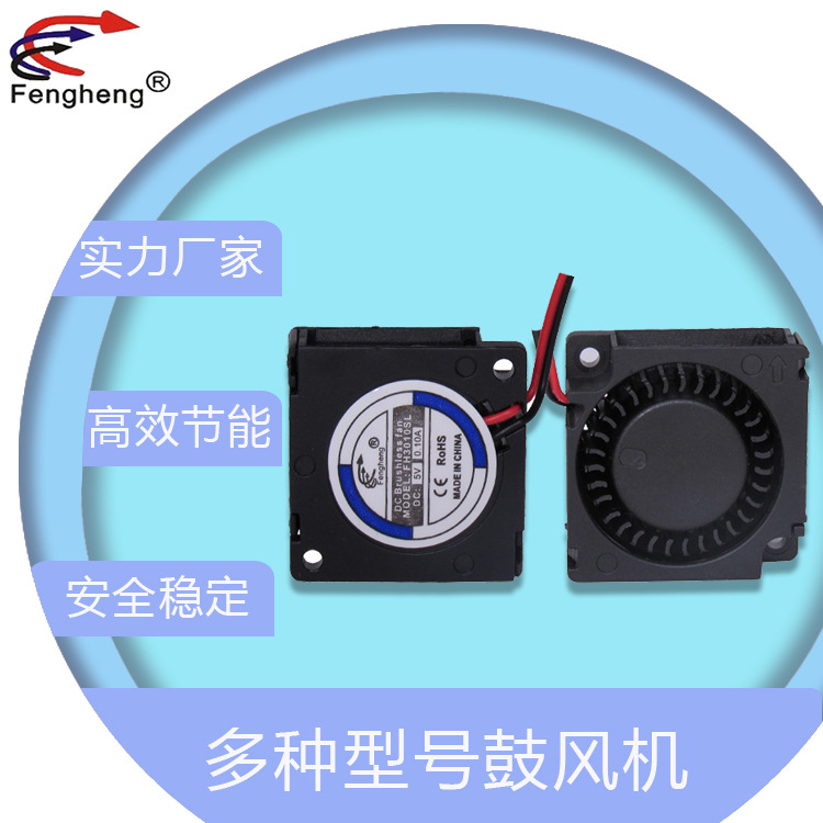 3010 5V空气净化风扇3D打印美容仪器3cm静音微型鼓风机