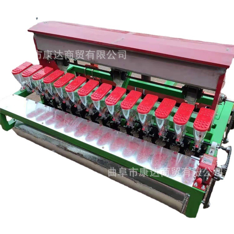 多行播种机 拖拉机带动油菜播机 起垄蔬菜播种机 四驱904拖拉机