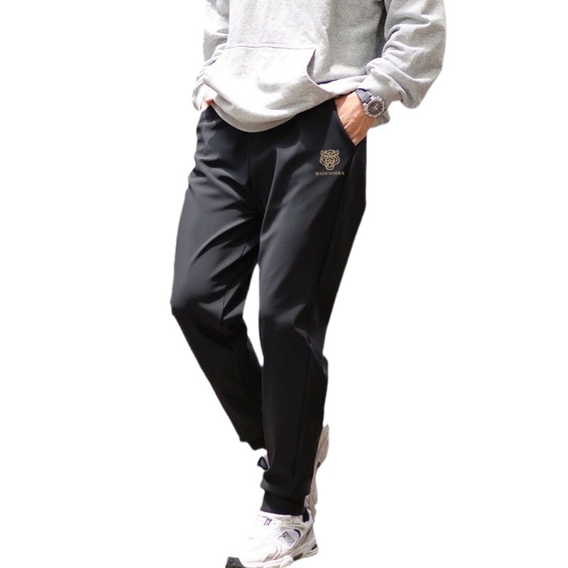 Pantalones Casuales Jogger para Hombre de Poliéster Forrado de Vellón para Deportes