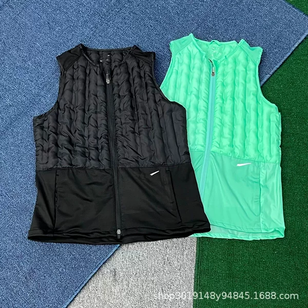 Autumn and winter thickened down vest for men, outdoor warm vest, windproof and cold-resistant, sports and casual sleeveless jacket, thermal insulation