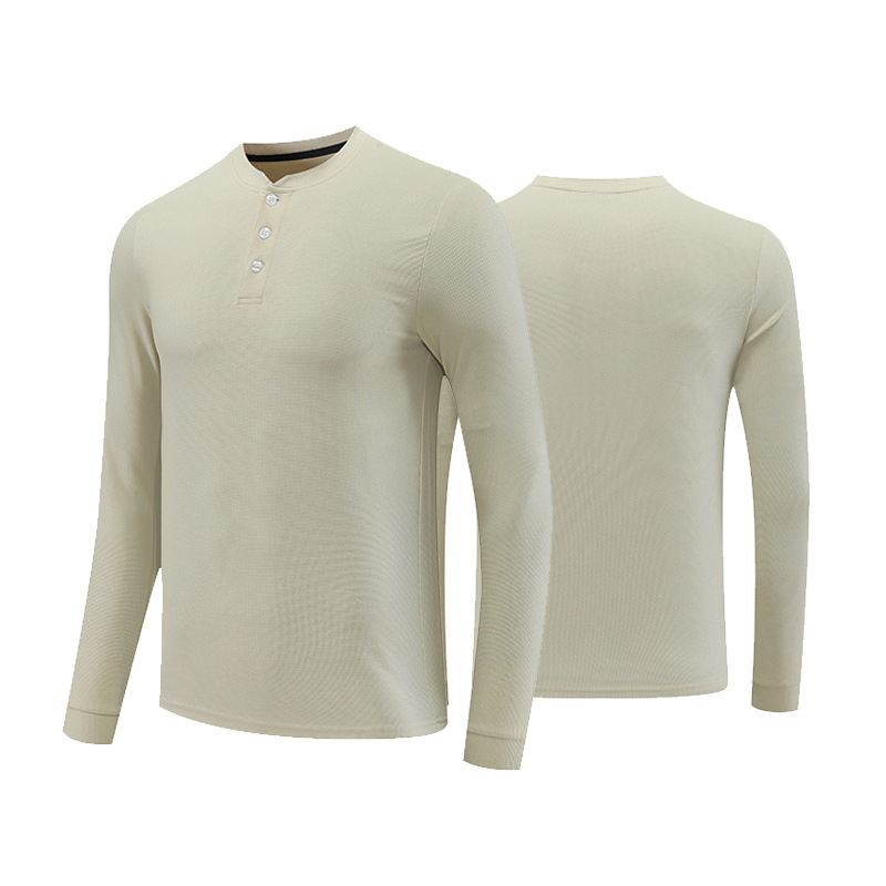 Lulu Otoño e Invierno deportes de los hombres ropa de secado rápido Cuello pequeño running fitness manga larga transfronteriza nueva casual cuello redondo top