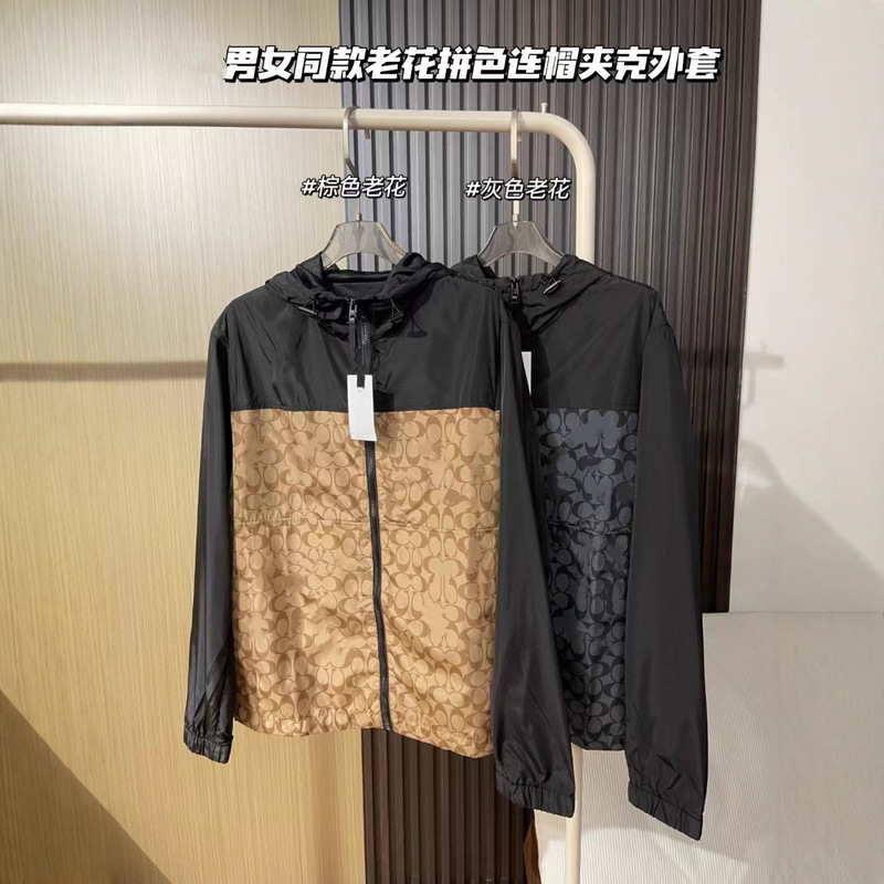 25 Autumn Ch Koujia New Woven Two-Color Presbyopic Color Matching Couple Zipper Hooded Jacket 25 Autumn Ch Koujia New Woven Two-Color Presbyopic Color Matching Couple Zipper Hooded Jacket
