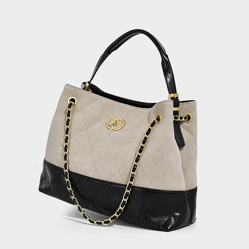 Xiaoxiangfeng2025 nuevo otoño y invierno de Nicholls herramienta de hierro de un hombro, bolsa de mano de moda de gran capacidad, bolsa de mano