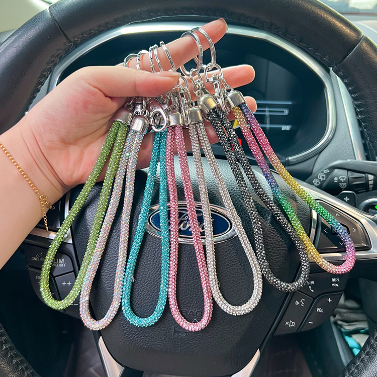 22g Weight Bag Pendant, Keychain Classification 1 Piece Quantity Holiday, Daily Occasion Rhinestone Material Solid Color Pattern Unisex Gender 1 Piece Solid Color Rhinestone Unisex Bag Pendant Keychain 1