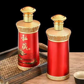 其他酒水包装;玻璃瓶;金属盖