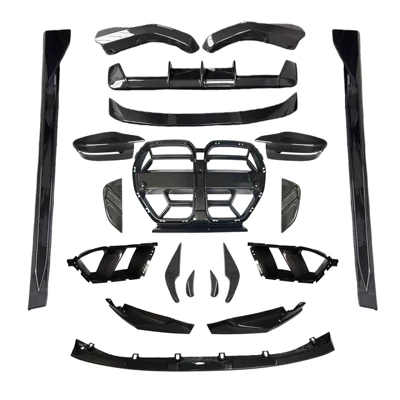 Big Surrounded Front Lip, Grille, and Rear Wing - mp-style-complete-set-of-small-surround