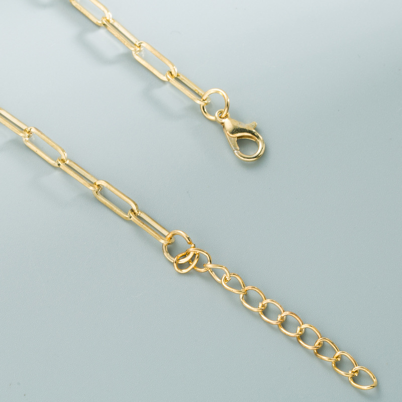 fashion colored crayons pendant alloy inlaid rhinestone necklace