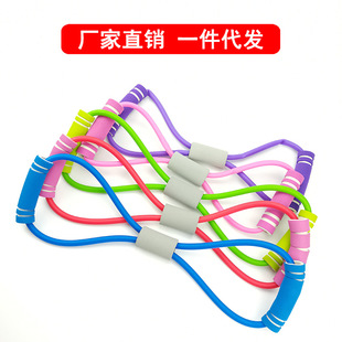 Eight-character tensile device breast expansion and shaping device yoga elastic rubber band elastic rope stretch belt eight-character tensile rope