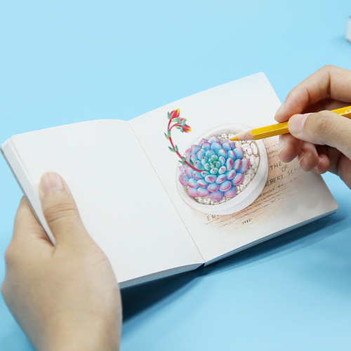 Pocket drawing book, sketch book, colored lead watercolor oil pastel, acrylic marker pen drawing book, graffiti sketchbook, portable