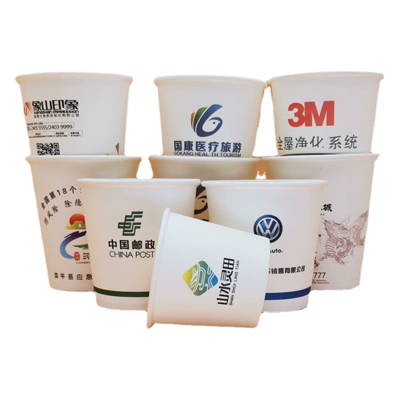 Одноразовый бумажный стаканчик по индивидуальному заказу, толстый, хорошего качества, бумажный стаканчик для кофе, чая, оптовая продажа, дегустационный маленький бумажный стаканчик с индивидуальным принтом логотипа