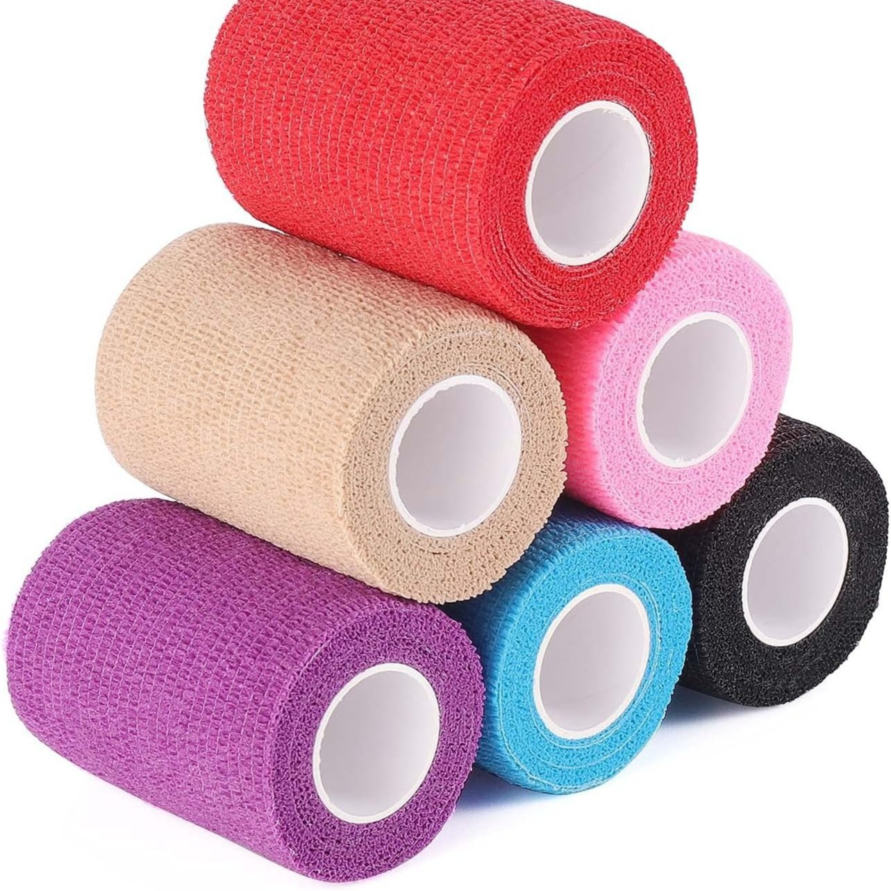 Fabricante universal no tejido elástico autoadhesivo vendaje escritura dedo tobillo vendaje deportes tatuaje mascota vendaje