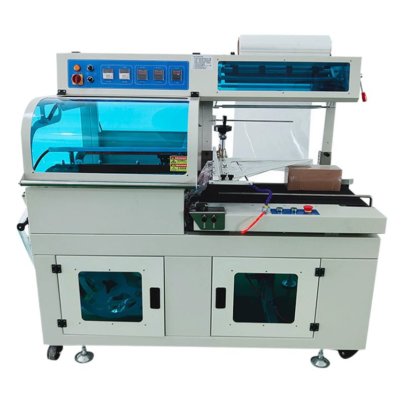 Полностью автоматическая машина для запечатывания и резки рукавной пленки L-типа Машина для запечатывания термоусадочной пленки Термоусадочная упаковочная машина