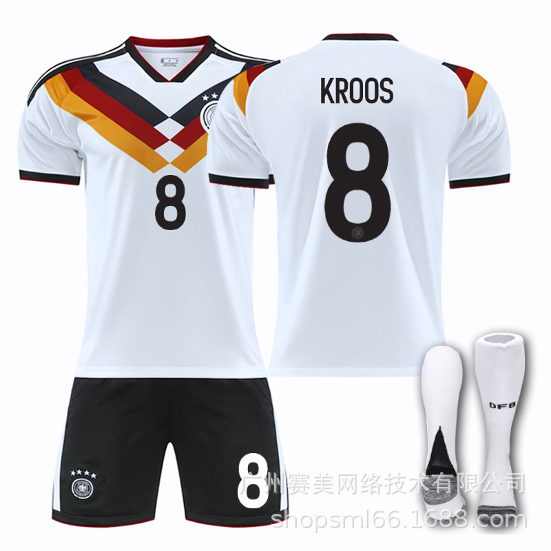 25-26 Selección nacional alemana No. 17 Wirtz Fútbol Trajes masculinos 8 Cross 13 Mueller Copa Mundial