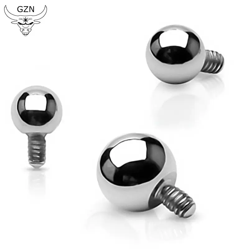 冠之牛ASTMF-136钛穿刺饰品鼻钉唇钉耳钉配内牙穿孔杆星座