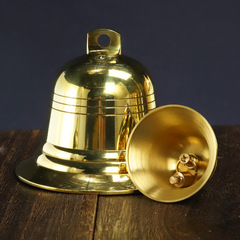 Wholesale copper bell, copper wind chime, copper bell, Christmas bell, hanging decoration, open-ended trumpet bell, doorbell