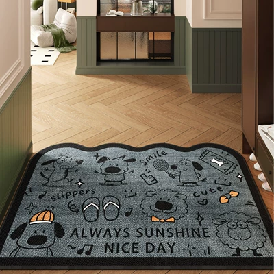 Avtomobil döşəmə paspasları — Entrance Foot Mat for Home - big-nose-coffee-4060cm-loop-tpr-bottom