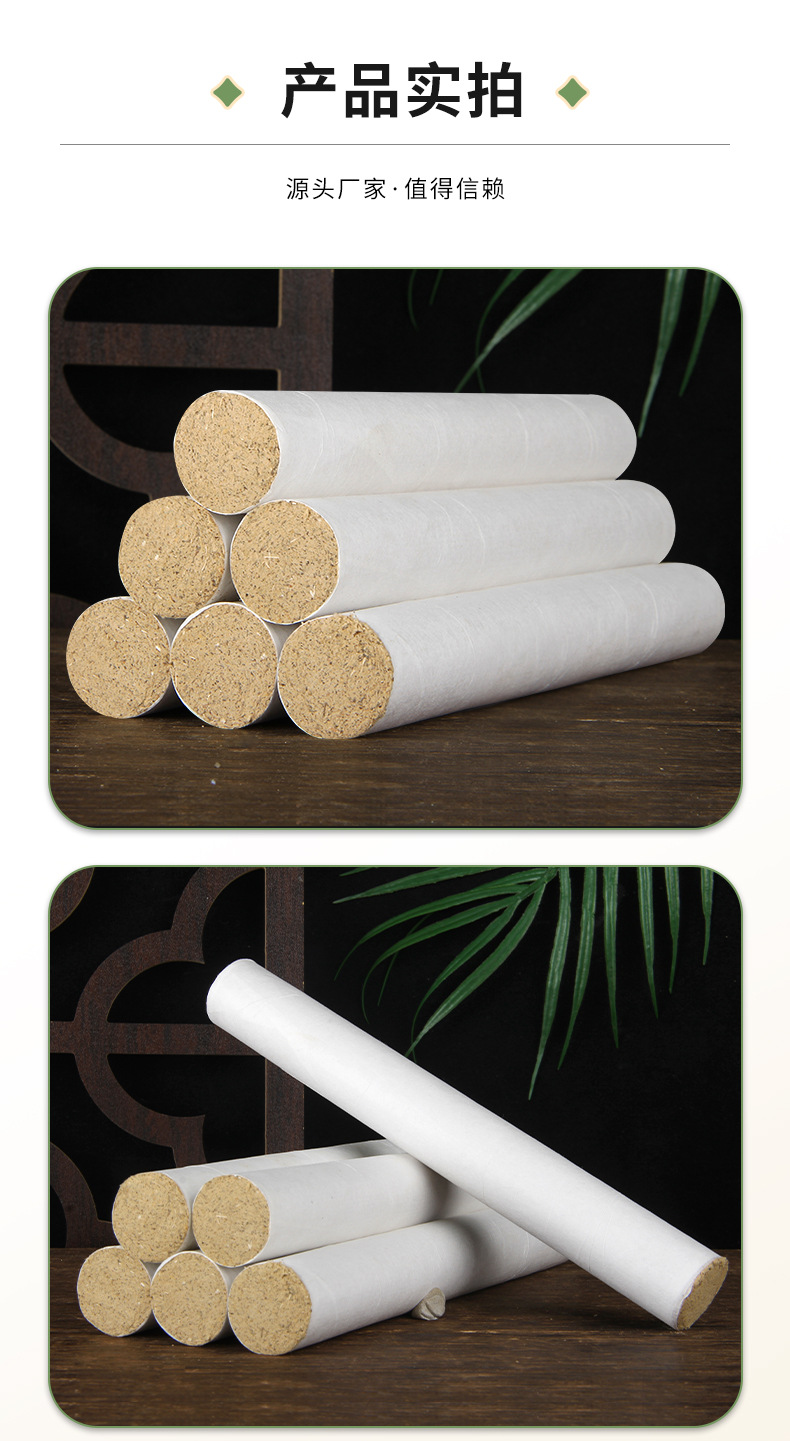 Five-Year Aged Moxa Stick 2.5cm Thick Ai Tiao Moxibustion Roll for Home and Studio Use in use