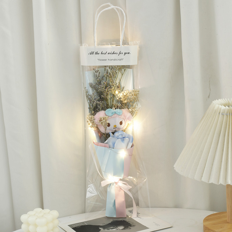 Nueva bolsa del día de la madre, muñeca Meliti, jabón de rosas, flor seca, regalo de San Valentín para novia y esposa