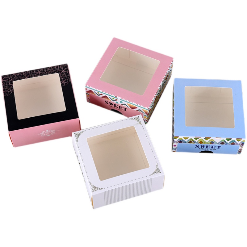 Caja de pastel de mousse de queso, caja de lasana, caja de nieve, caja de galletas, caja de nougat, caja de embalaje de West Point, 4 pulgadas y 5 pulgadas al por mayor