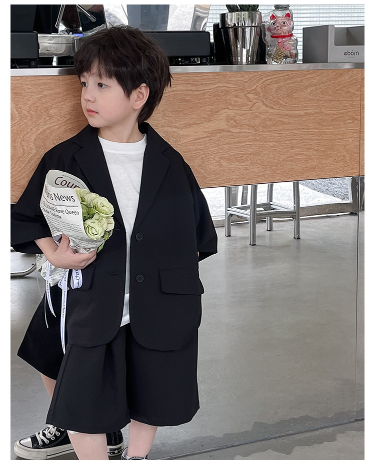 Summer Clothing Set For Boys Stylish Thin Outfit For Children_voghion.com