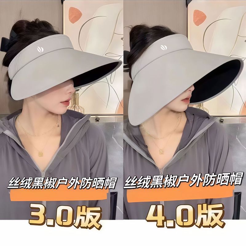 女性用ラップトップ空のつばの大きな日よけ帽子、夏の屋外抗UV日よけ帽子、折りたたみ式日よけ帽子|undefined